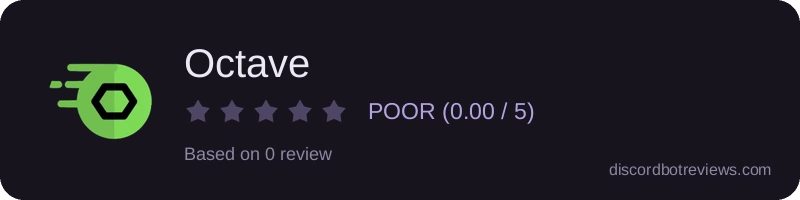 Rating widget preview for Octave