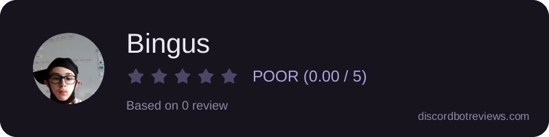 Rating widget preview for Bingus