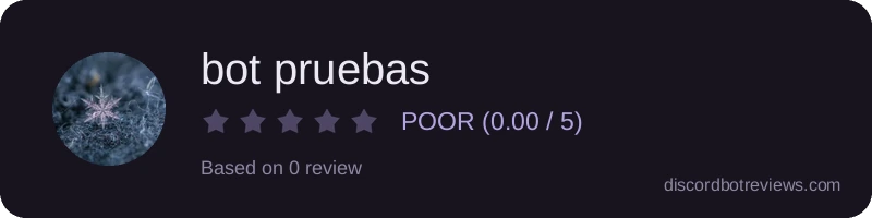 Rating widget preview for bot pruebas