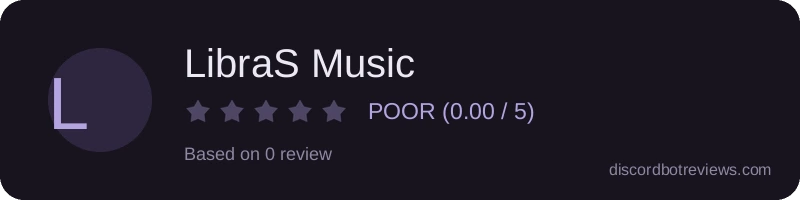 Rating widget preview for LibraS Music