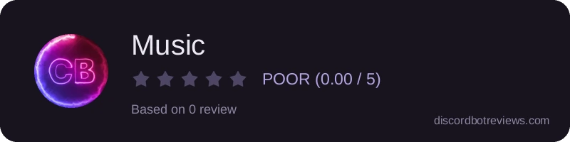 Rating widget preview for Music