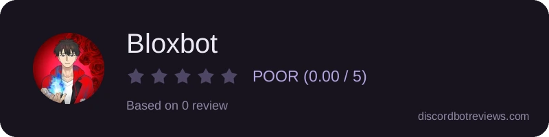 Rating banner for Bloxbot