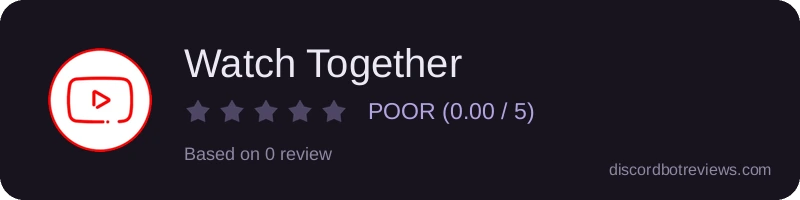 Rating widget preview for Watch Together