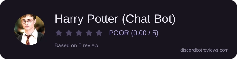 Rating widget preview for Harry Potter (Chat Bot)