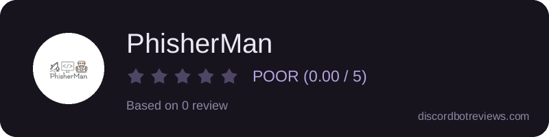 Rating banner for PhisherMan 