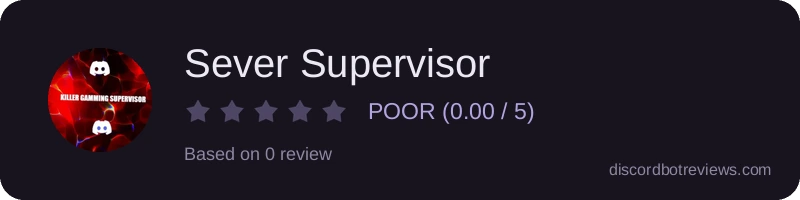 Rating widget preview for Sever Supervisor 