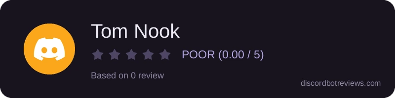 Rating widget preview for Tom Nook