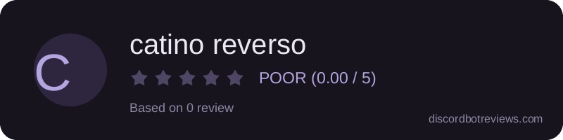 Rating banner for catino reverso