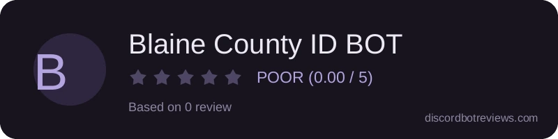Rating widget preview for Blaine County ID BOT
