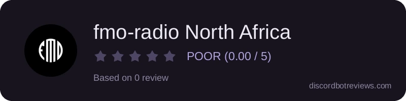 Rating widget preview for fmo-radio North Africa