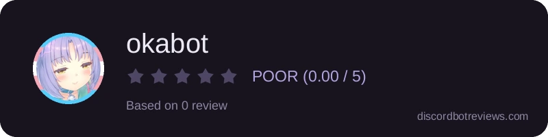 Rating banner for okabot
