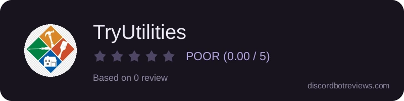 Rating widget preview for TryUtilities 