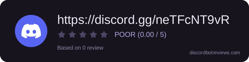Rating banner for https://discord.gg/neTFcNT9vR