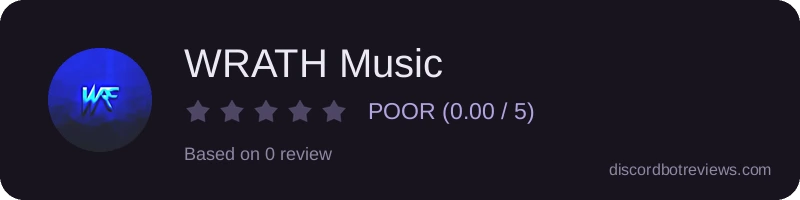 Rating widget preview for WRATH Music