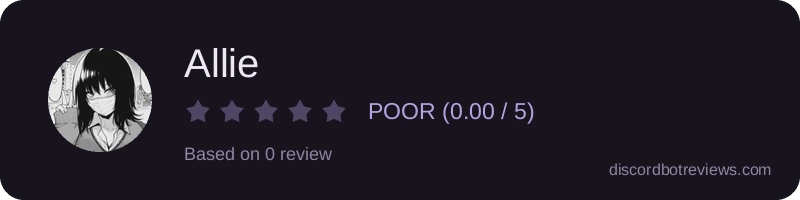 Rating widget preview for Allie