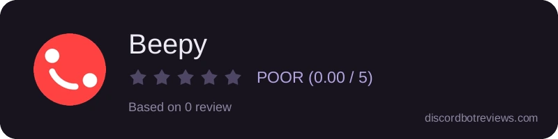 Rating widget preview for Beepy