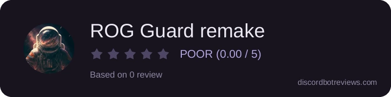 Rating banner for ROG Guard remake