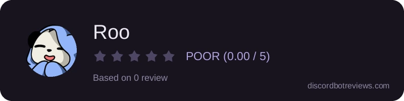 Rating widget preview for Roo