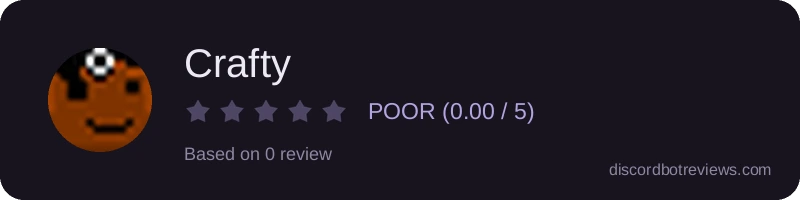 Rating widget preview for Crafty