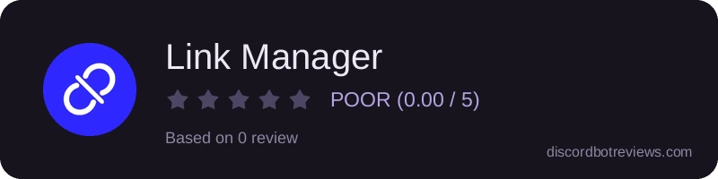 Rating widget preview for Link Manager