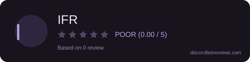 Rating banner for IFR