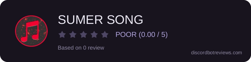 Rating widget preview for SUMER SONG