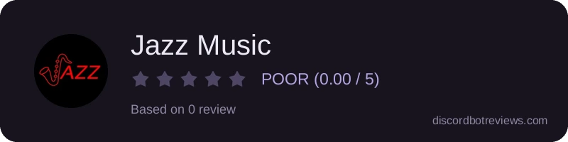 Rating widget preview for Jazz Music