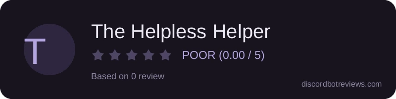 Rating widget preview for The Helpless Helper
