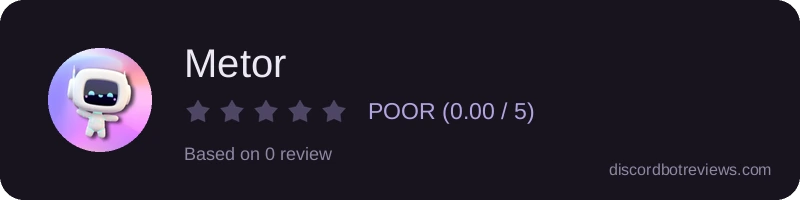 Rating widget preview for Metor