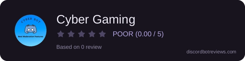 Rating banner for Cyber Gaming 