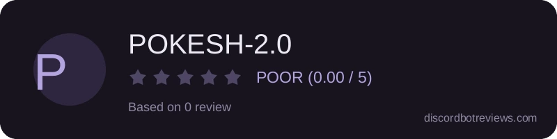 Rating widget preview for POKESH-2.0