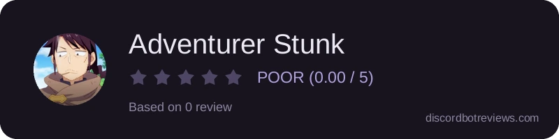 Rating widget preview for Adventurer Stunk
