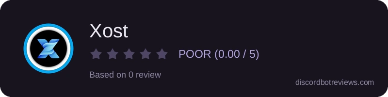 Rating widget preview for Xost