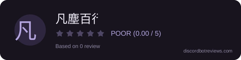 Rating widget preview for 凡塵百行錄