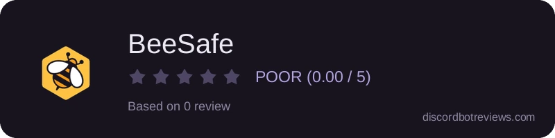Rating widget preview for BeeSafe