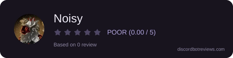 Rating widget preview for Noisy