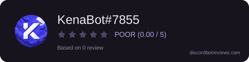 Rating widget preview for KenaBot#7855