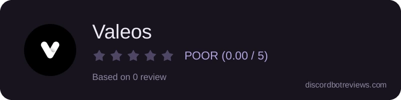 Rating widget preview for Valeos