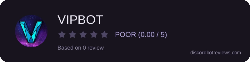 Rating banner for VIPBOT