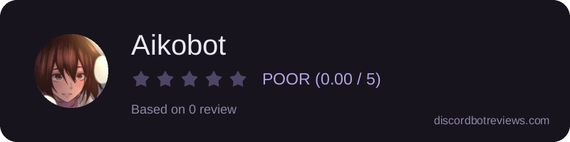 Rating widget preview for Aikobot