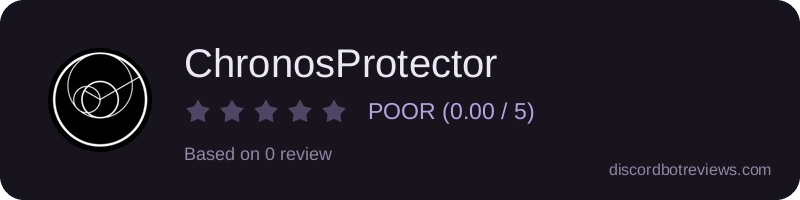 Rating widget preview for ChronosProtector