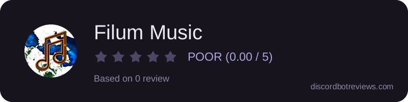 Rating widget preview for Filum Music