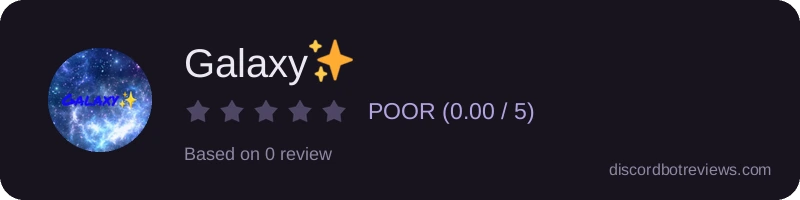 Rating widget preview for Galaxy✨
