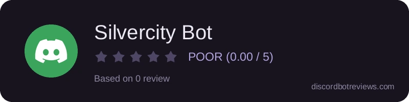 Rating widget preview for Silvercity Bot