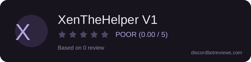 Rating widget preview for XenTheHelper V1