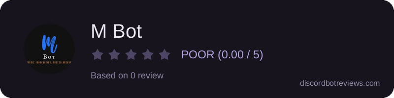 Rating widget preview for M Bot