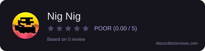 Rating widget preview for Nig Nig