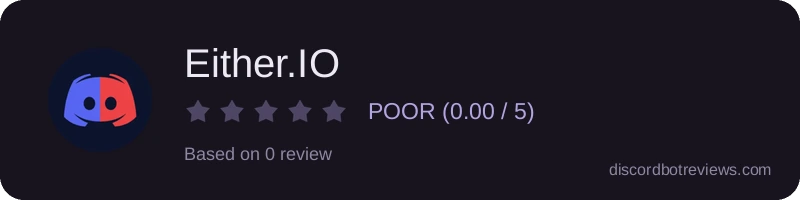Rating widget preview for Either.IO