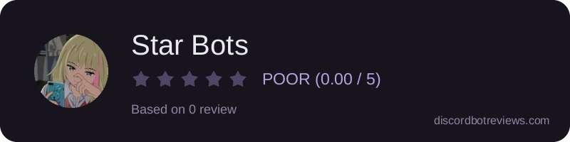 Rating widget preview for Star Bots