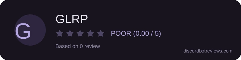 Rating widget preview for GLRP